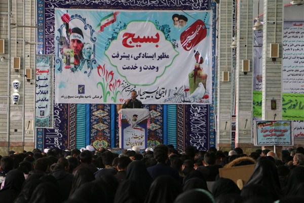 گزارش تصویری نمایش شکوه اقتدار بسیجیان شهرستان زرند