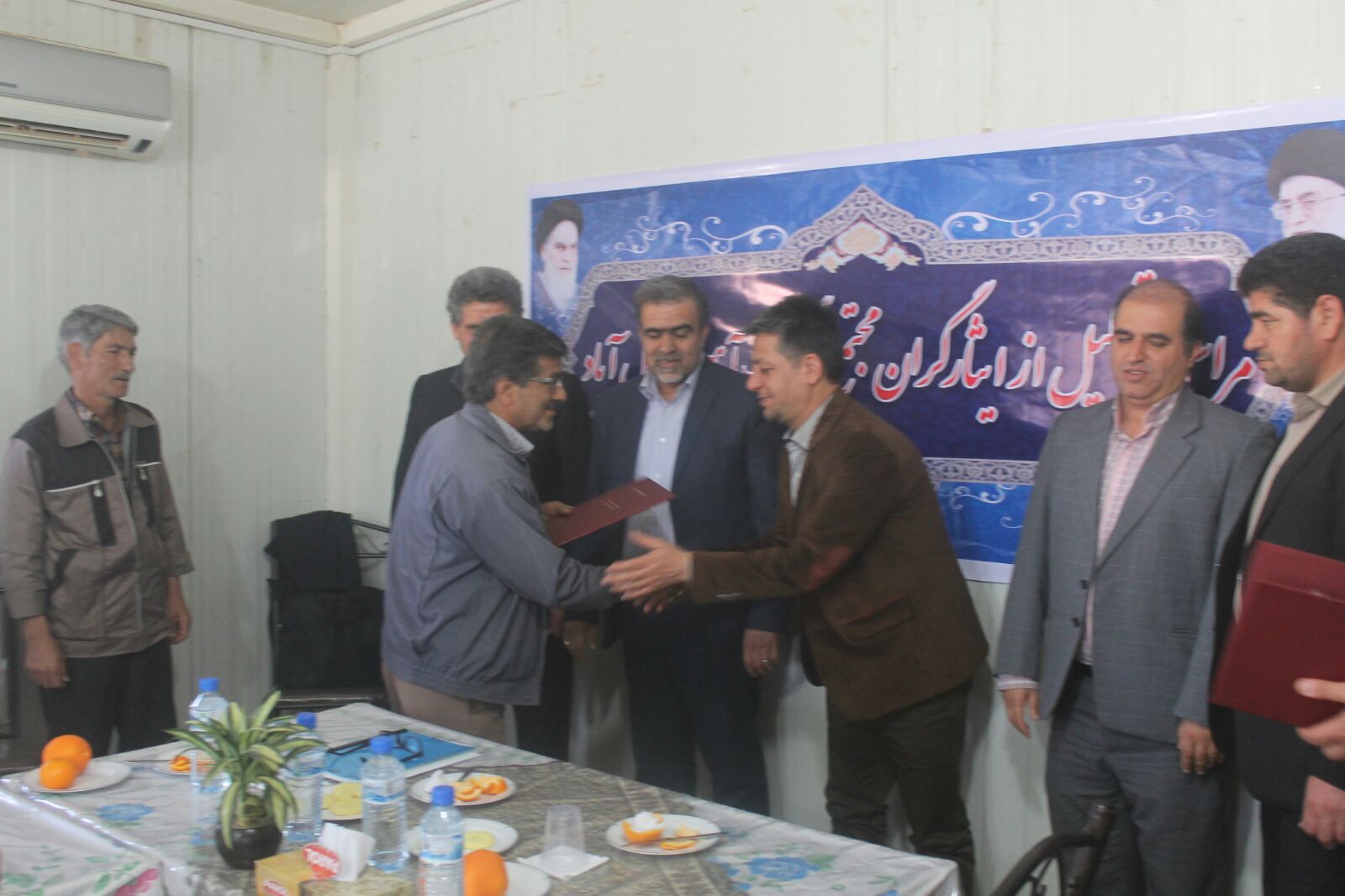 تجلیل از ایثارگران و رزمندگان مجتمع سنگ اهن جلال اباد زرند