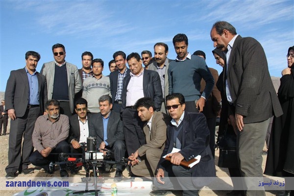 برداشت معدنی با استفاده از پهباد در یکی از معادن شهرستان زرند