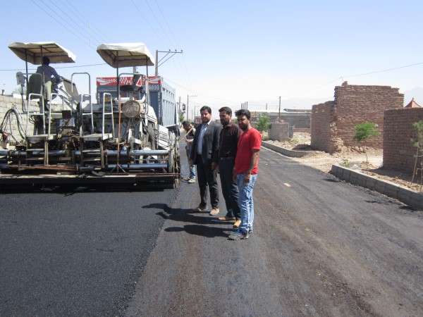 آغاز عملیات آسفالت معابر روستای سلیمان آباد