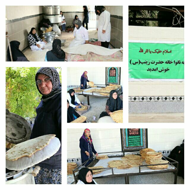 ‍پخت ۱۲ هزار قرص نان محلی توسط جمعی از بانوان ایثارگر شهرستان زرند