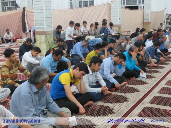 گزارش تصویری روز اول اعتکاف زرند