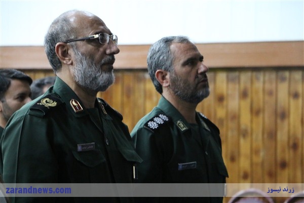 گزارش تصویری مراسم تکریم و معارفه فرمانده محترم سپاه شهرستان زرند 
