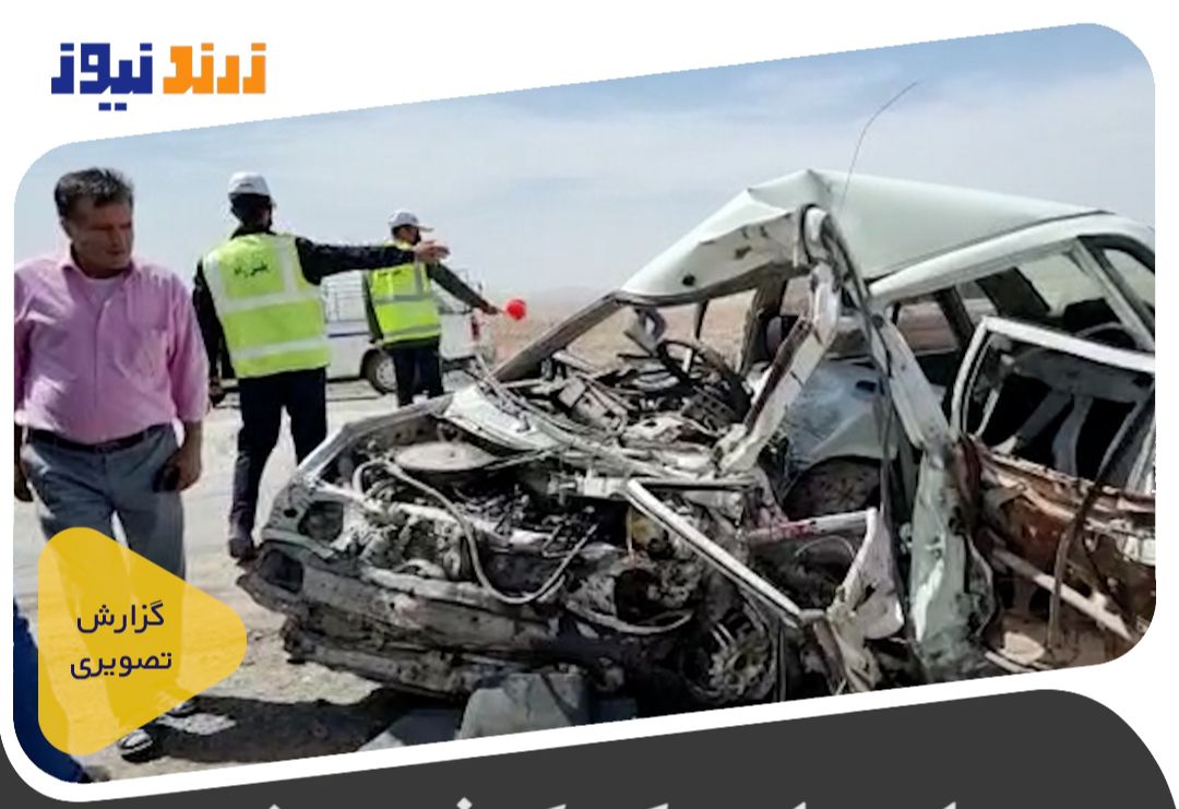 بی احتیاطی در رانندگی در جاده زرند کوهبنان بازهم حادثه آفرید