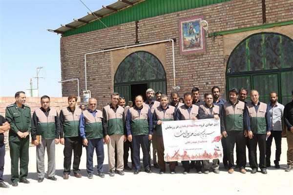 اردوی جهادی گروه حضرت سیدالشهداء فرمانداری زرند برگزار شد