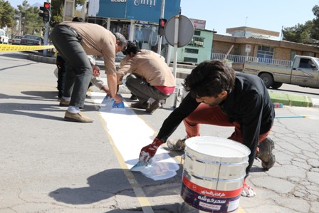 بیش از۷۰کیلومتر خط کشی در اسفند ماه ۹۴ انجام شده است