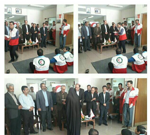 تجلیل از مربیان نمونه هلال احمرشهرستان زرند