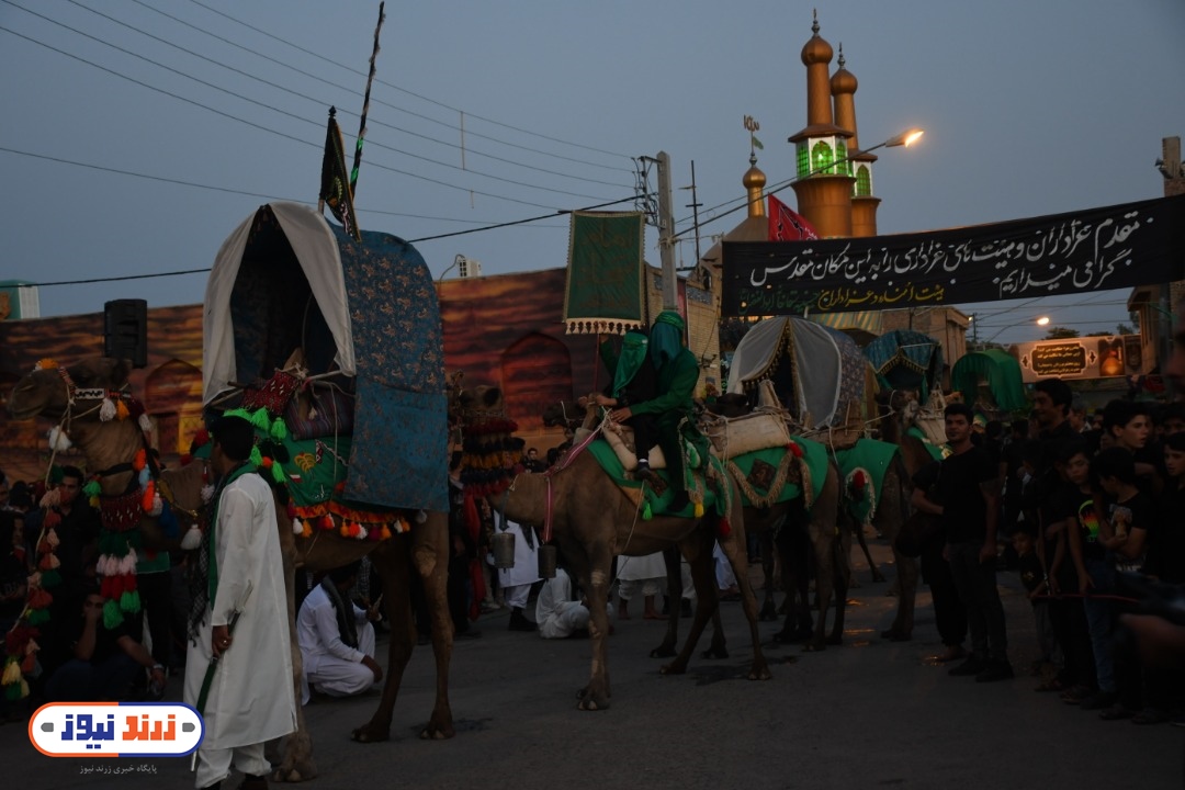 حرکت کاروان غم در زرند
