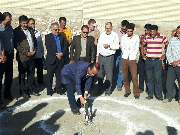 کلنگ زنی ساخت زورخانه در شهر خانوک