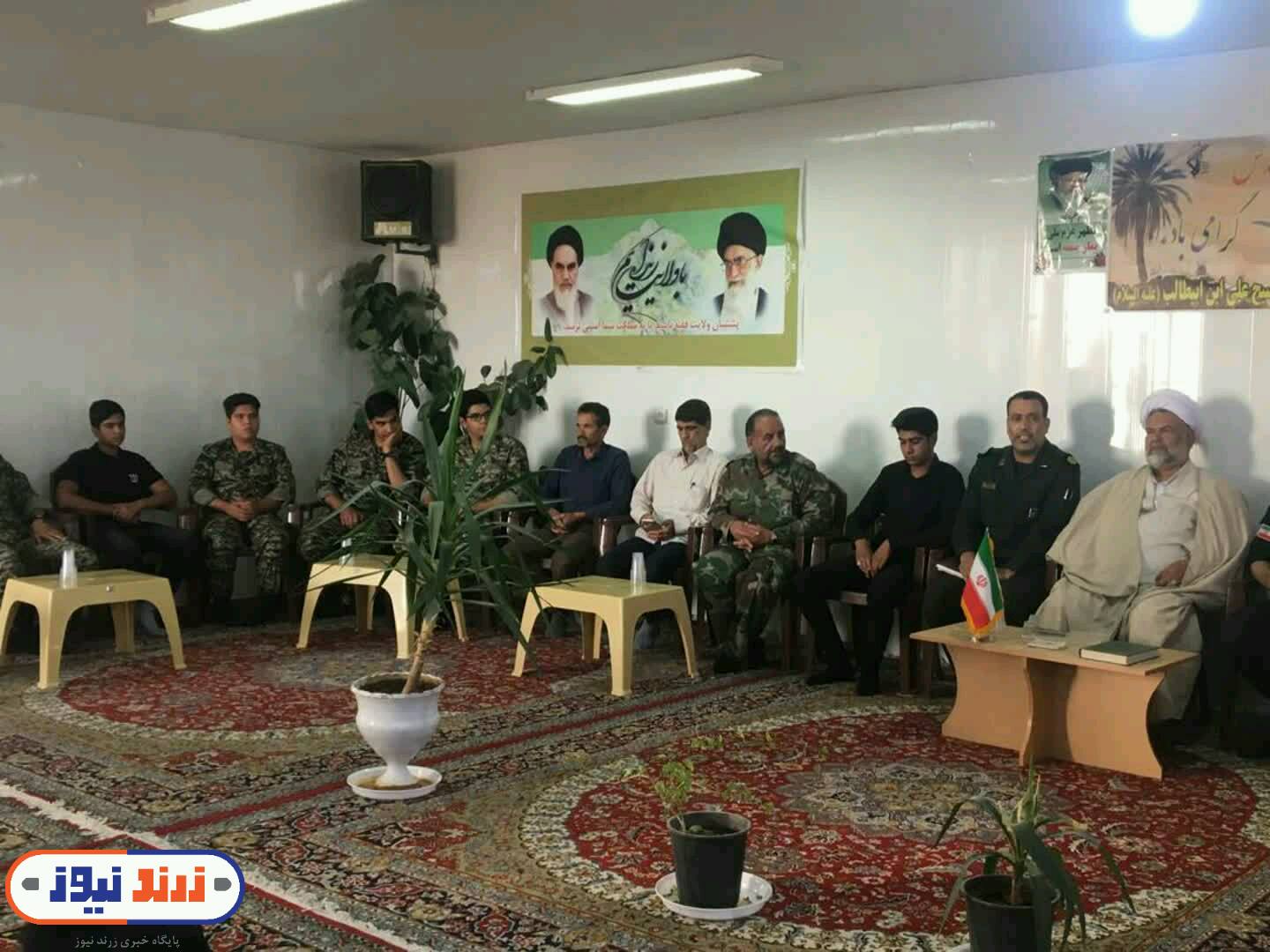 دیدار بسیجیان حوزه علی بن ابیطالب(ع) با امام جمعه زرند