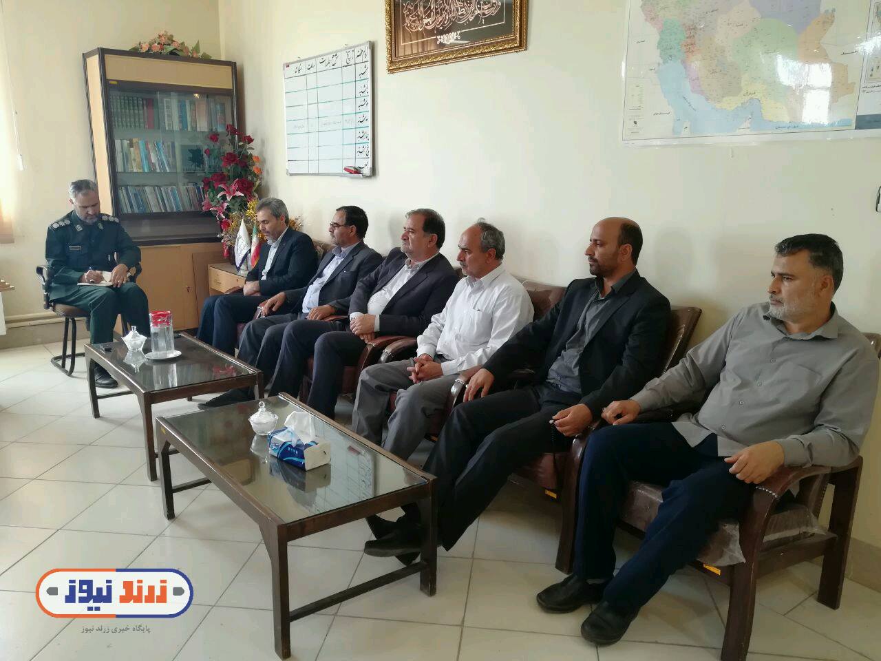 دیدار ریاست نظارت و بازرسی انتخابات استان کرمان با فرمانده ناحیه مقاومت سپاه شهرستان زرند  