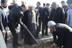 عملیات اجرایی مقابله با پدیده گرد و غبار در شهرستان زرند آغاز شد